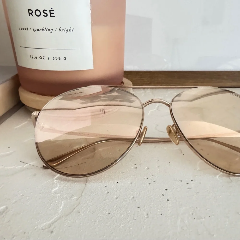 Tom Ford Gold Aviator Sunglasses